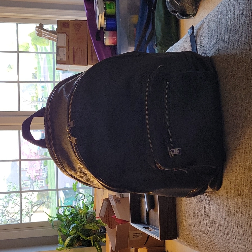 Large Black Coach Backpack